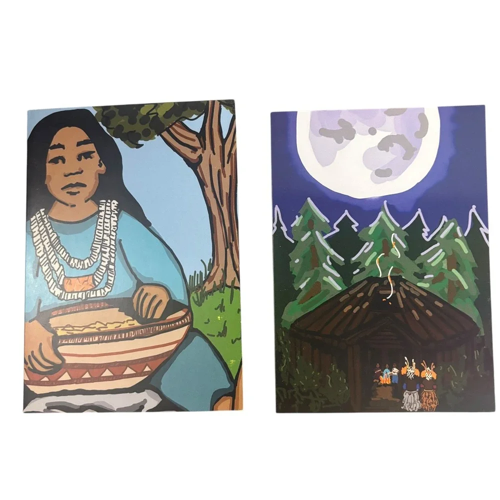 Meyo Marrufo Finger Doodle Collection Native American Art Cards Set of 9‎